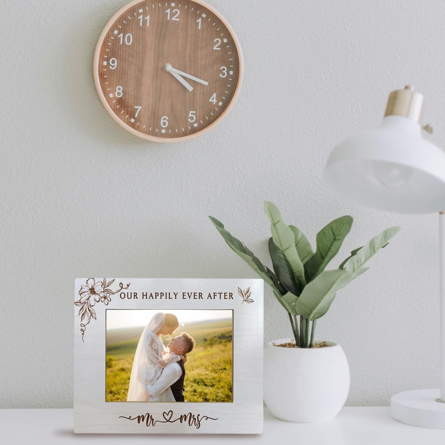 Wedding Picture Frame 5×7,Wedding Engagement Picture Frame Gift For Couples,O…