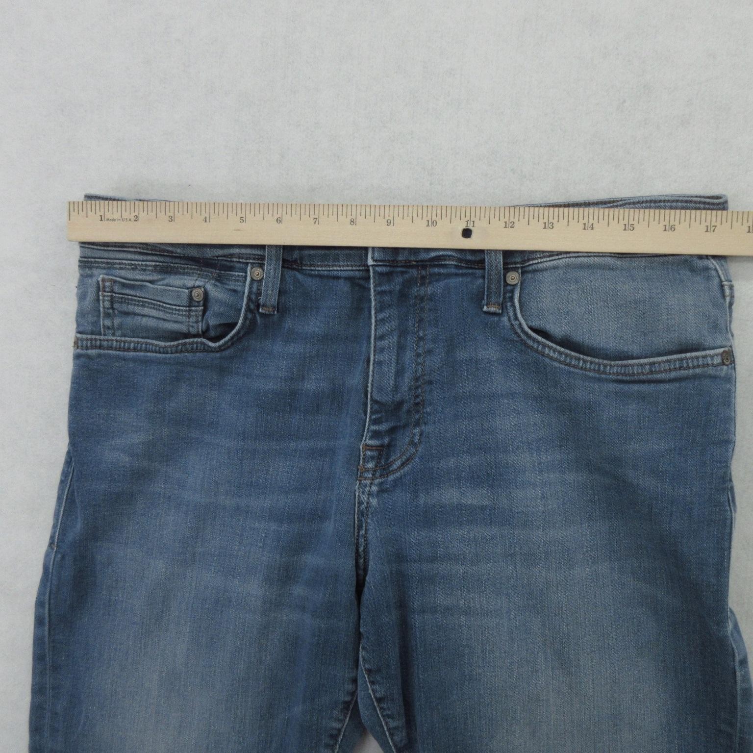 Mavi Jeans Mens 33×30 Blue Medium Wash Slim Straight Stretch Denim Pants Casual