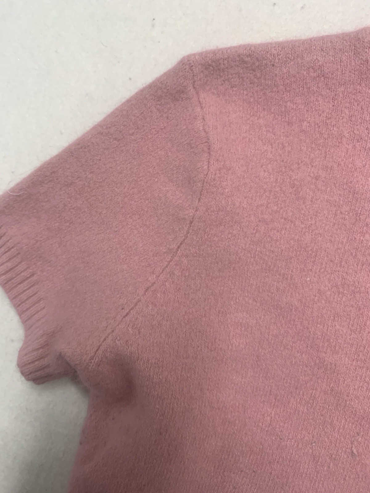 Style Co Collection Petite Womens L Pink Angora Rabbit Hair Mock Neck Sweater