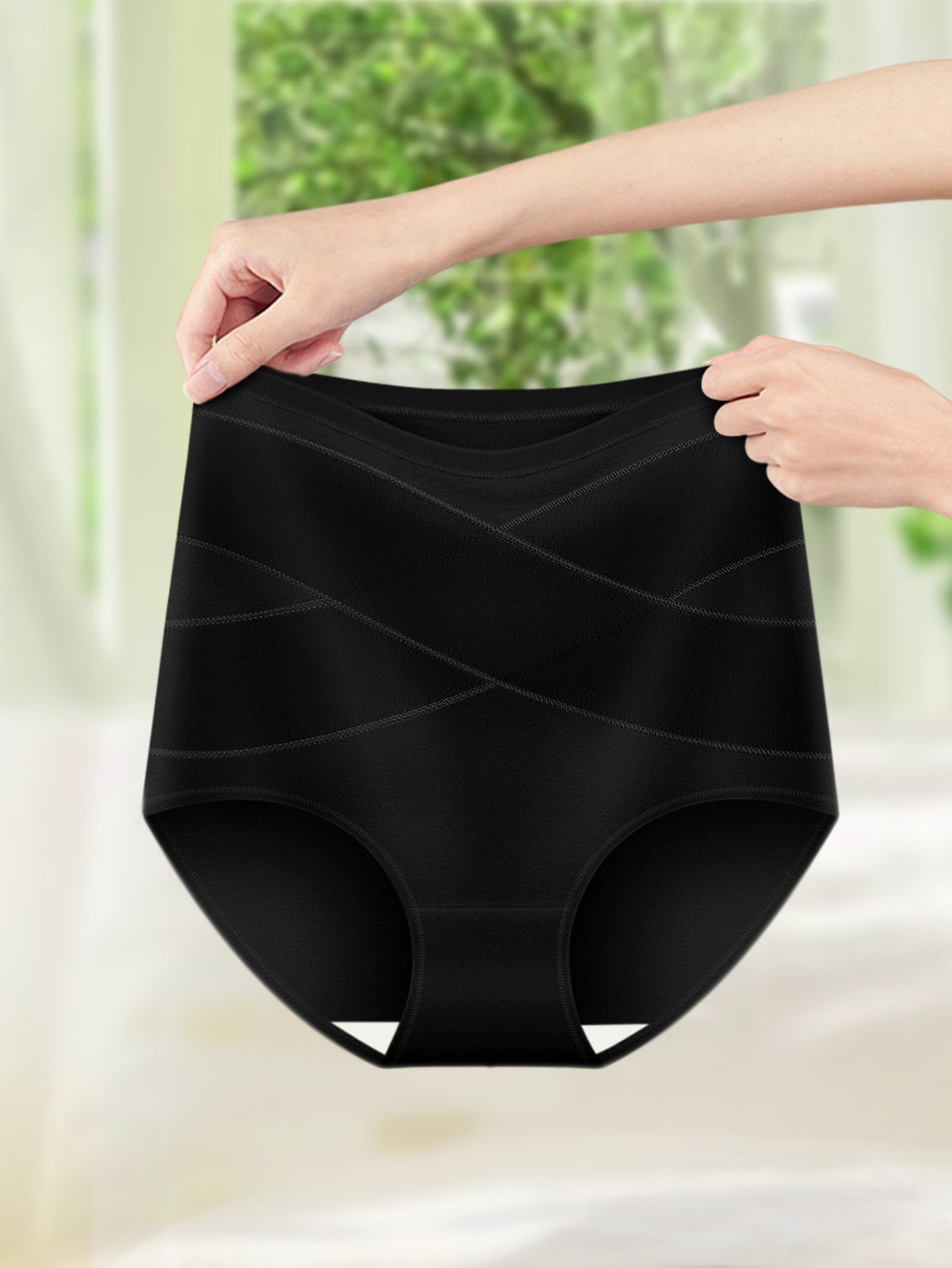 4 Pack Butt Lift Full Briefs Set Tummy Control Panties Knickers Women Underwear