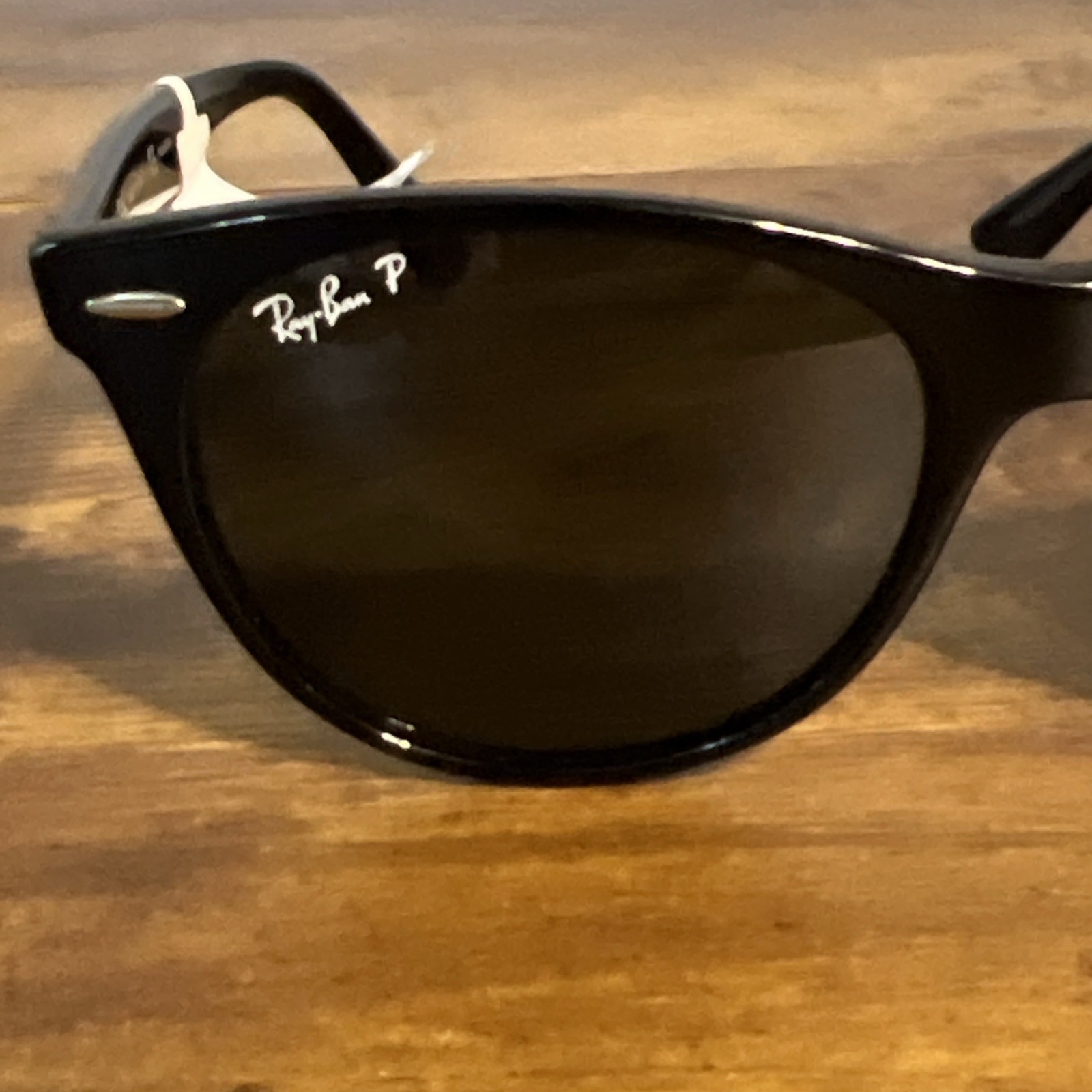 Ray-Ban P RB2185 Wayfarer Classic 901-58 Black Frame Green Polarized Sunglasses