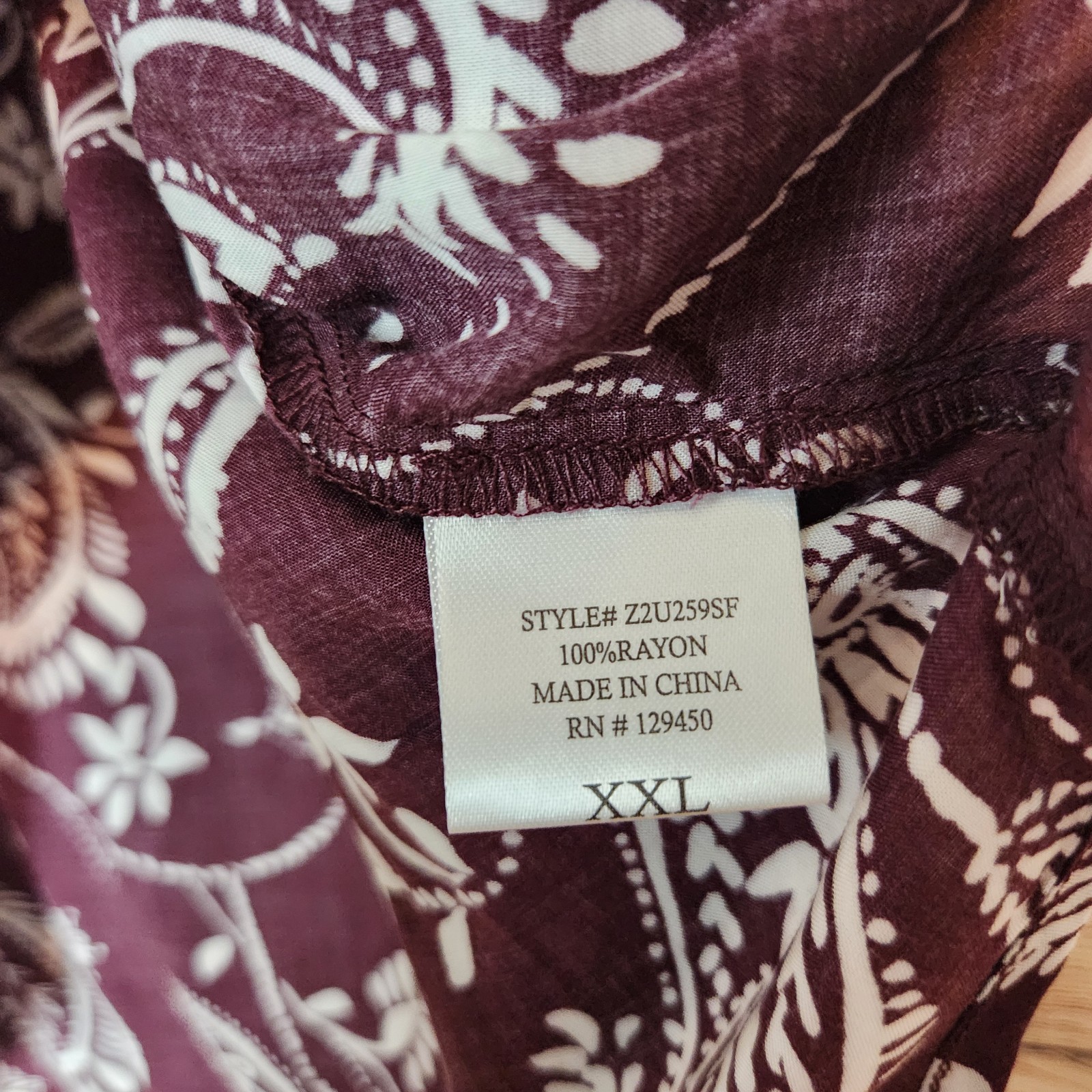 Brina & Em Stitch Fix Lemmy V-Neck Brown Floral Print Cottagecore Top NWT XXL
