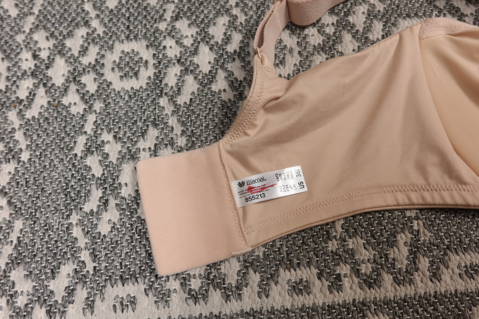 New Wacoal Perfect Primer Full Figure Underwire Bra – Size 36I – Sand – # 855213