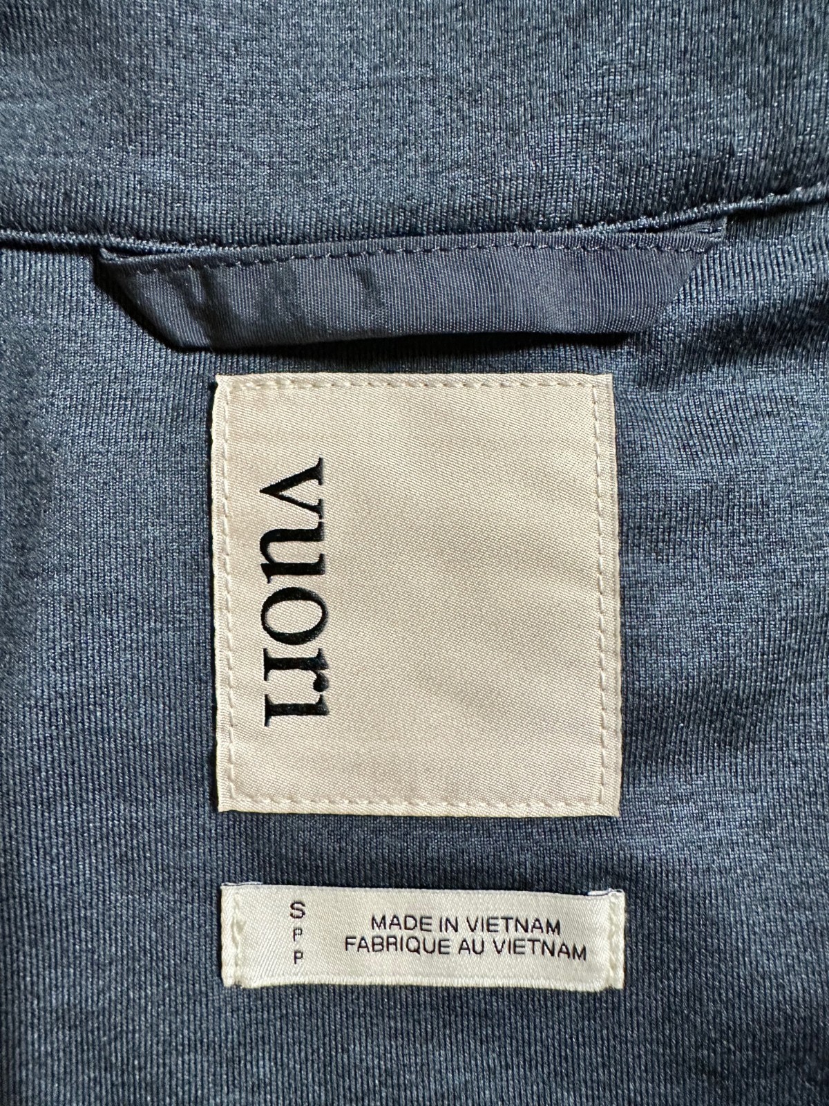 Vuori Men’s Sunday Element Vest INK HEATHER Blue sz Small NEW