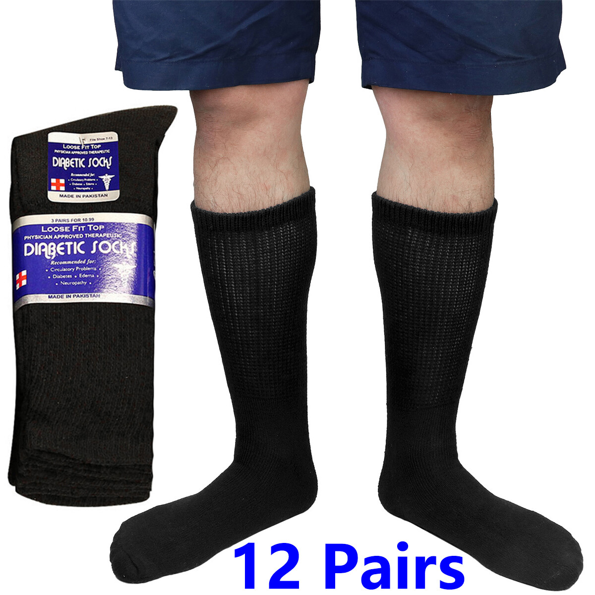 Doctor Recommand Diabetic Socks Loose Fits Improve Blood Circulatory System