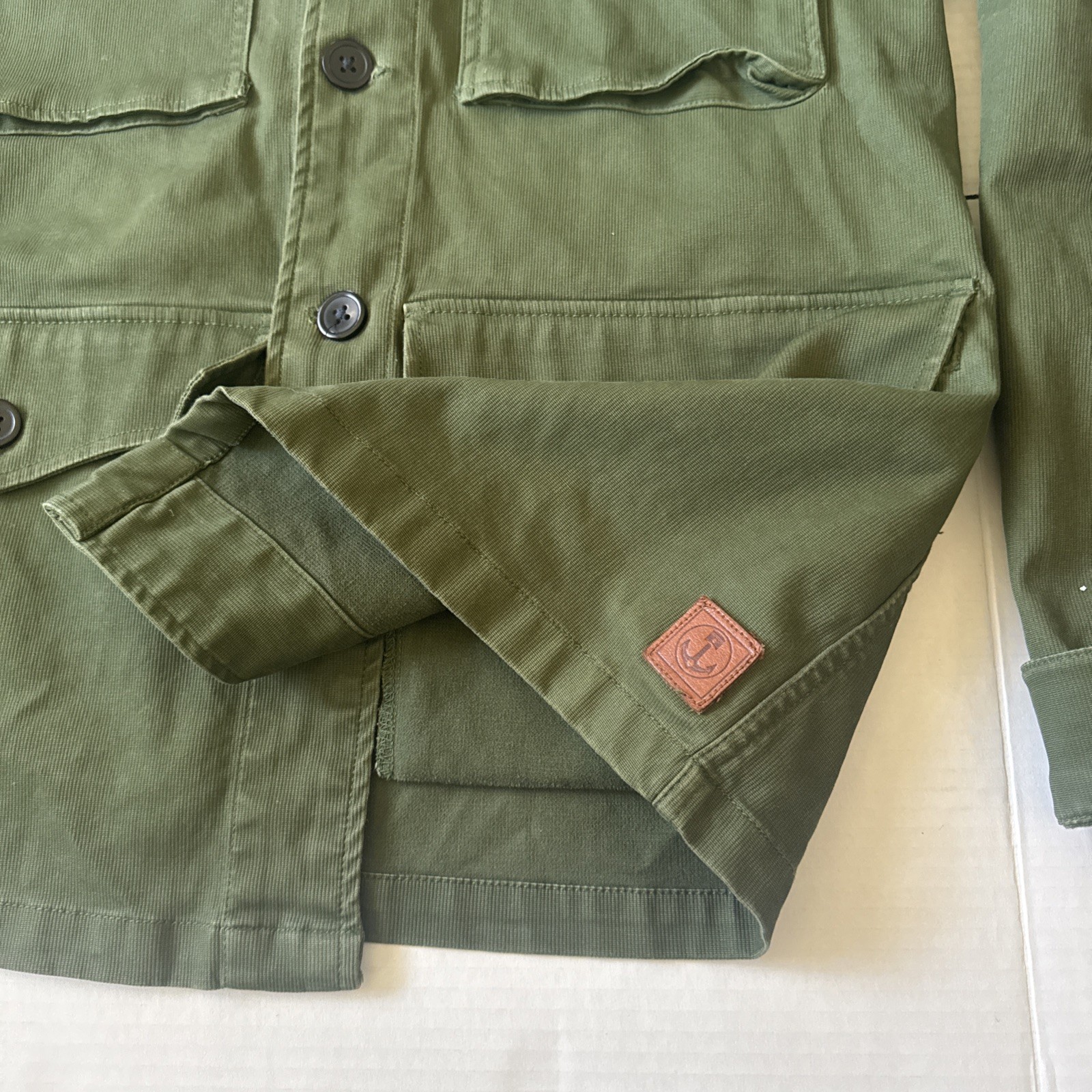 Iron and Resin Men’s Jacket Size Large Freedom Riders Olive Green VG See Pics