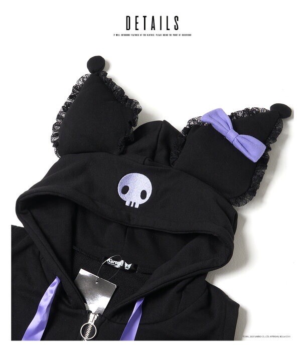 NWT Halloween Kuromi Free Size Jacket Lace Hoodie 4sell In Japan Only, US Seller
