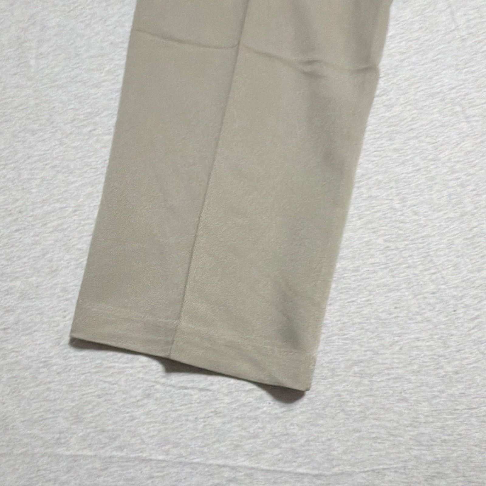 Reaction Kenneth Cole Men’s Beige Dress Pants Straight Leg Flat Front 38