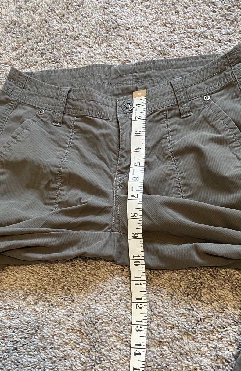 Kuhl Pants Women 6 Reg Cotton Nylon Gray Lightweight Outdoors