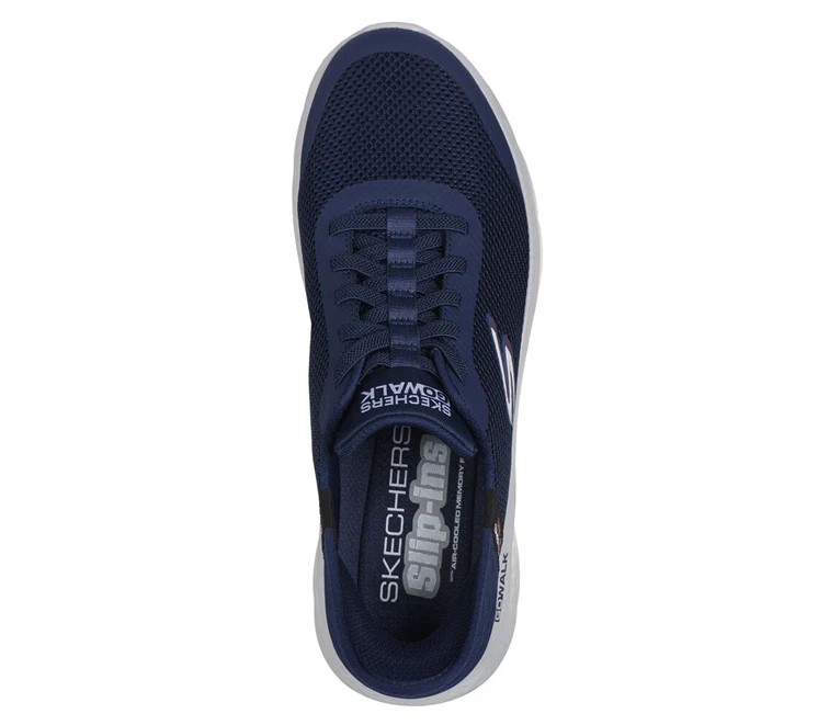 SKECHERS Go Walk Flex Hands Free Navy Slip-ins Sneaker Men’s sizes 7-14