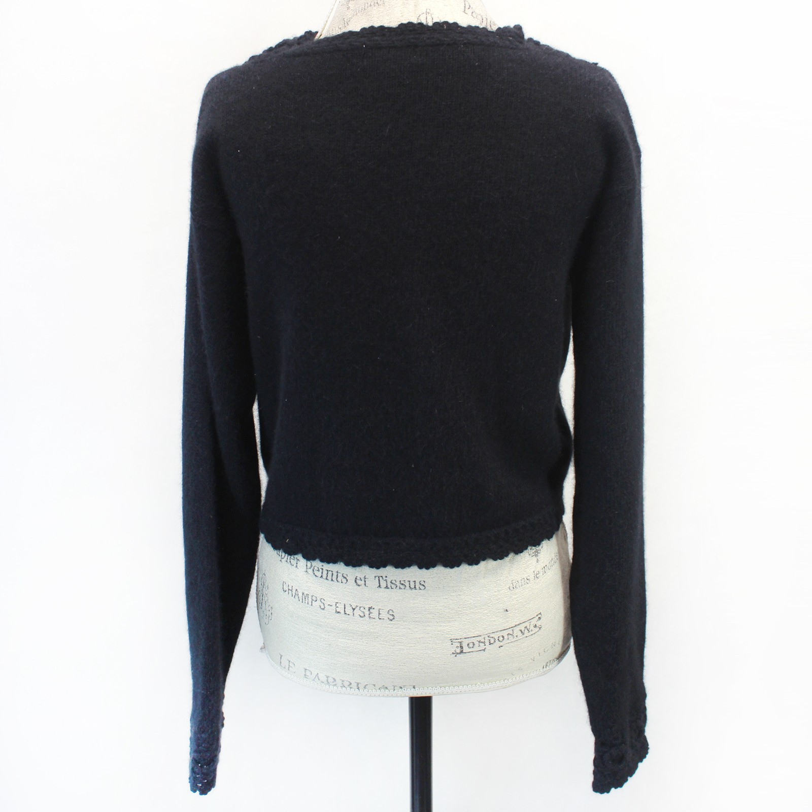 Turquoise Vtg Wool Blend Chunky Textured Knit Sweater Cardigan Button Cozy M