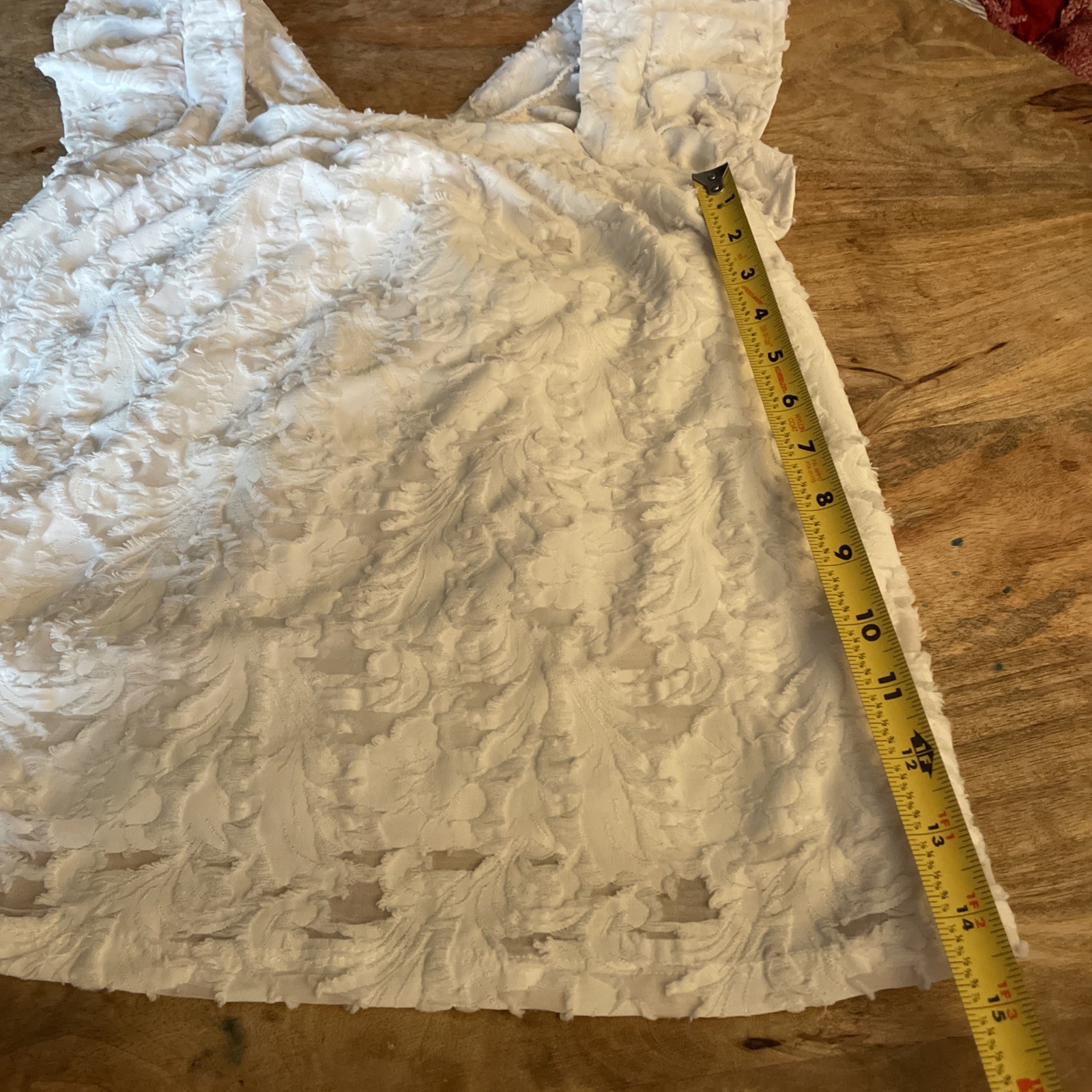 Lauren Conrad Textured White Tank Top S