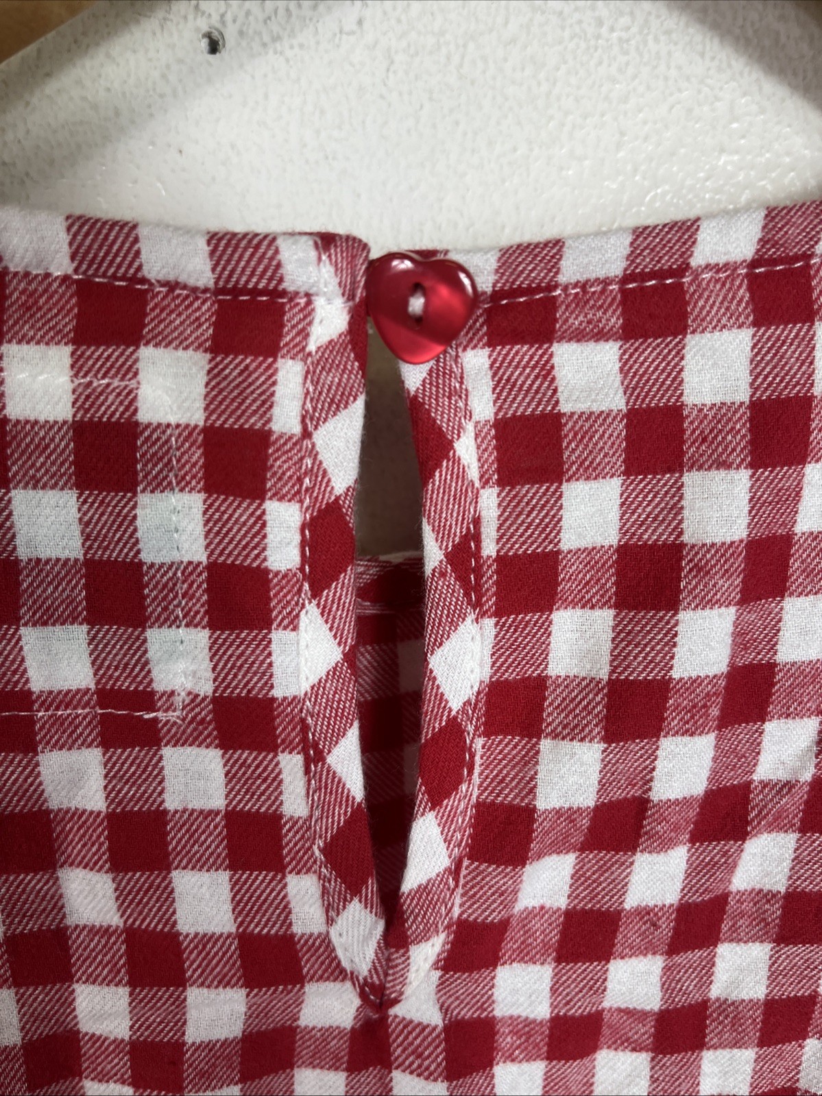 Shiny By Nature Glad I “Found You” Gingham Dress Size M Red/White NWOT