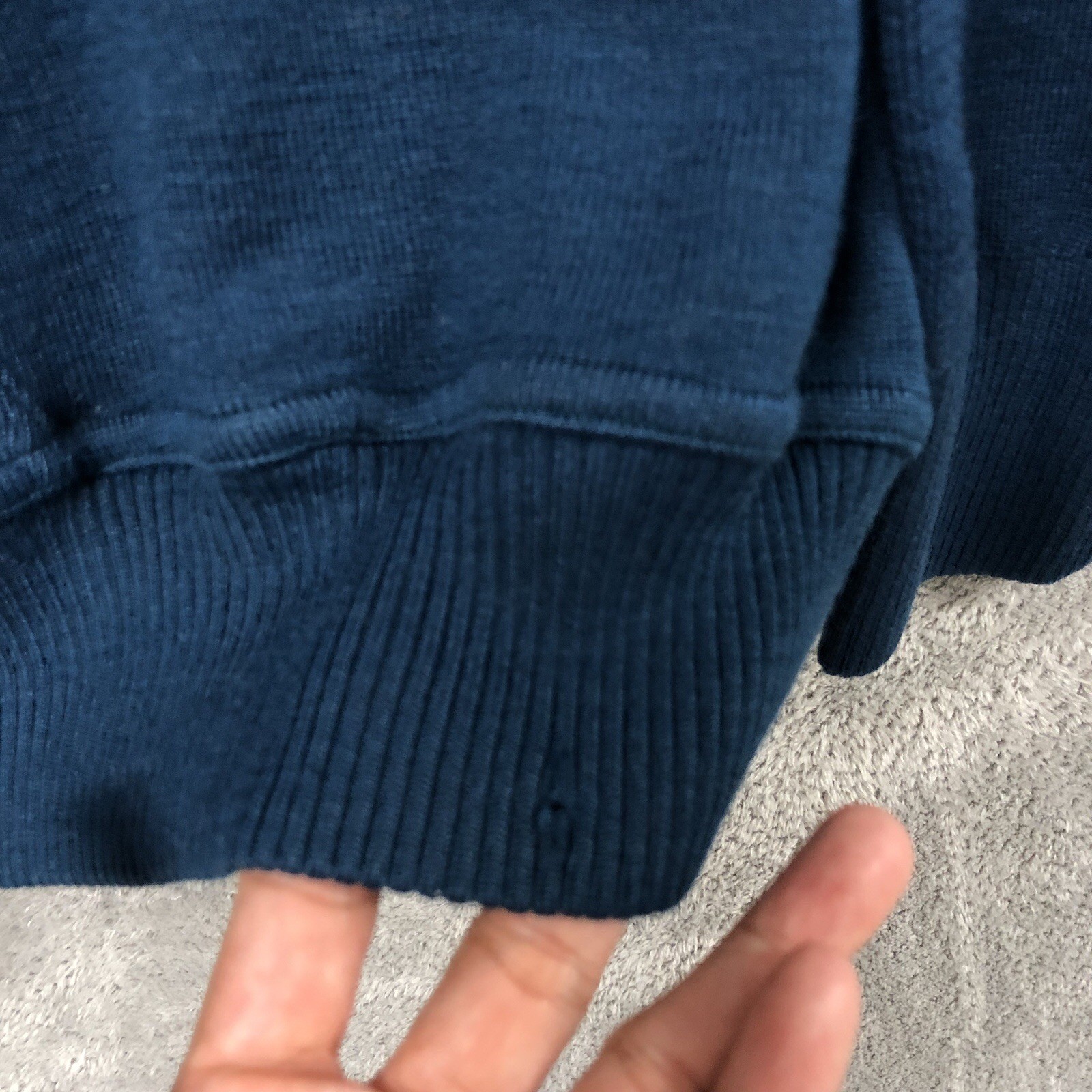 Roberto Sarto Knit Sweater Size 50/Large Chest 44 in V-Neck Mens Made In italy