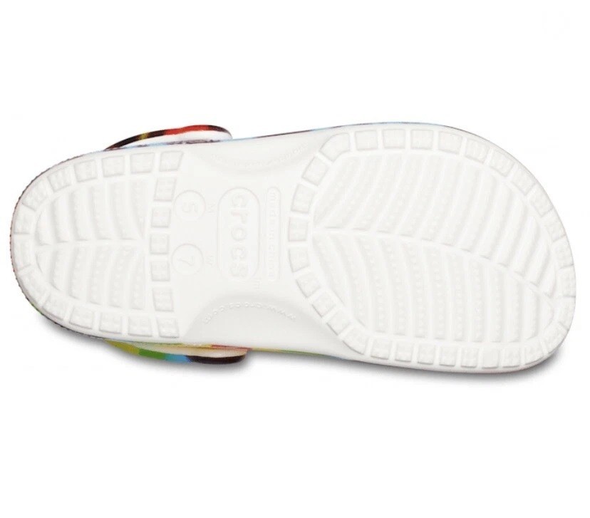 Crocs Classic Clog Unisex Tie Dye Multi Color Graphic 205453-90H