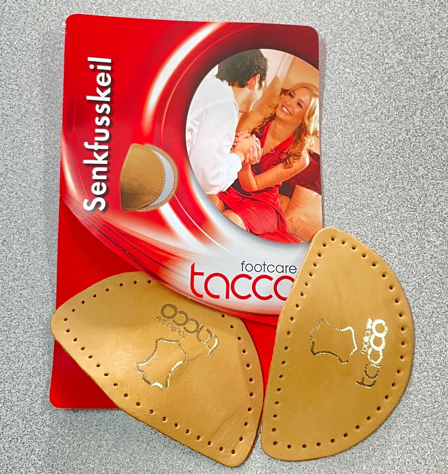 Tacco 624 Leather Arch Supports Inserts Peel & Stick Cookies Cushion Shoe Insole