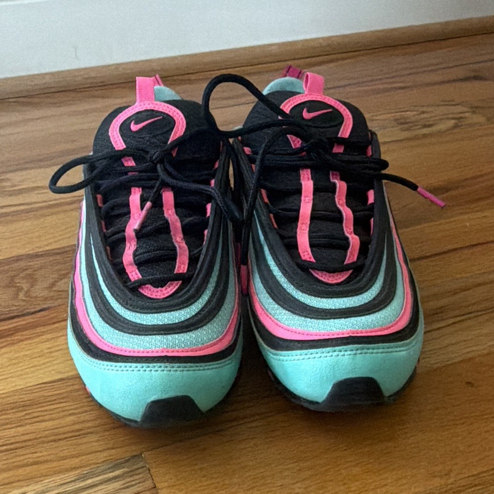 Nike Air Max 97 Hyper Turquoise Pink Blast Black Men’s Low Top CU4877-300