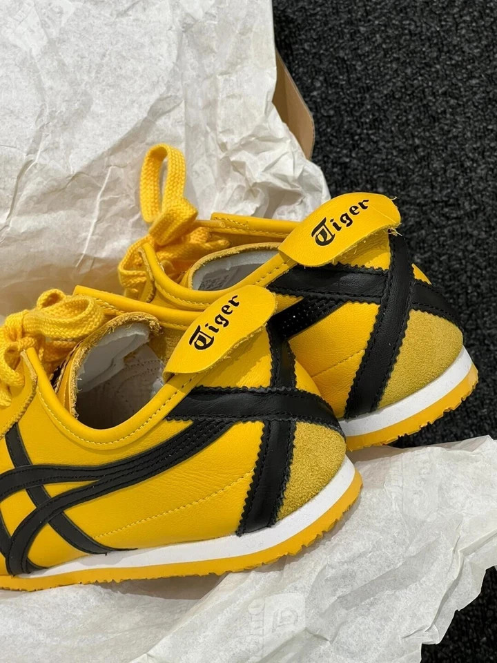Onitsuka Tiger Mexico 66 Yellow Black Sneaker 1183C102-751 Kill Bill Shoe No Box