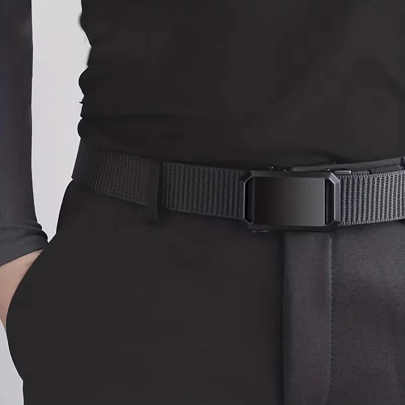 Men’s Stretch Belt Quick Release Belt Magnetic Buckle adjustable Webbing Outdoor