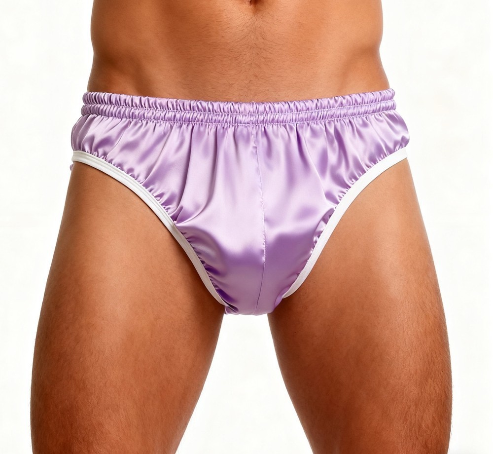 3 Pack Men’s 100% Silk Briefs – Comfort Daily Wear Underwear Sizes S-4XL