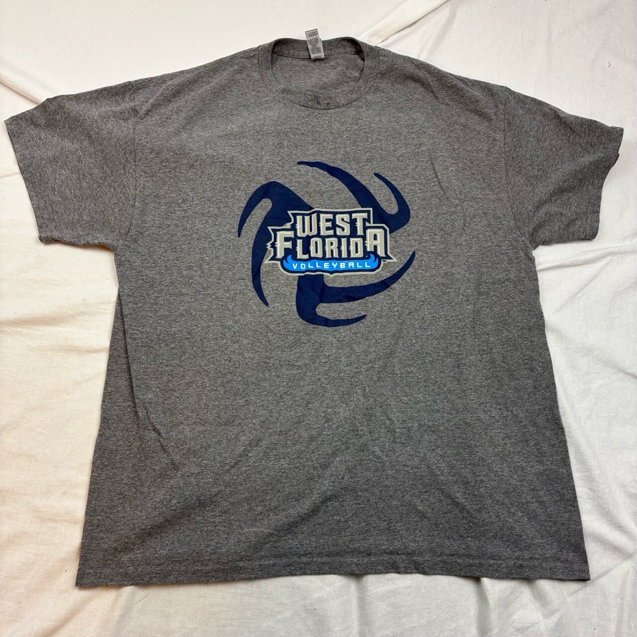 Gildan University Of West Florida Argonauts Volleyball TShirt Gray XL Unisex