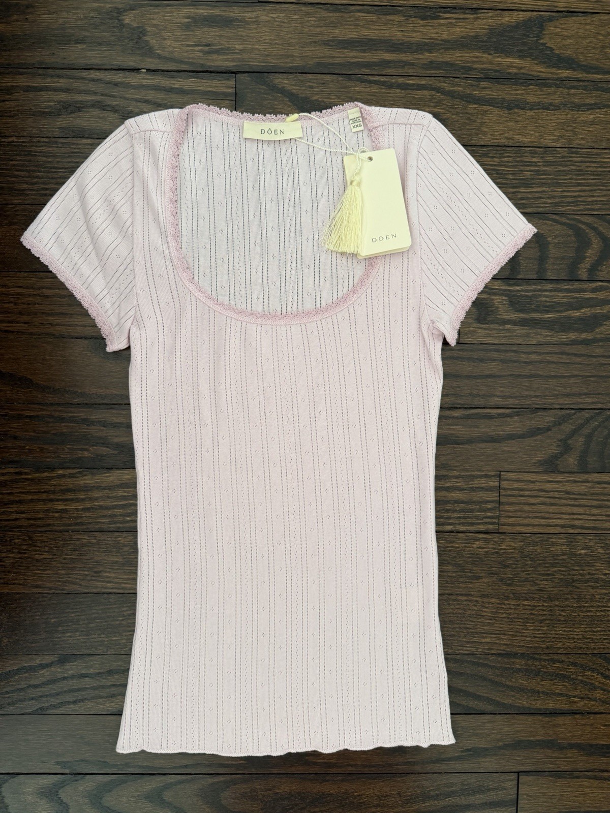 NWT Doen Brigitte Tee in Wisteria XXS