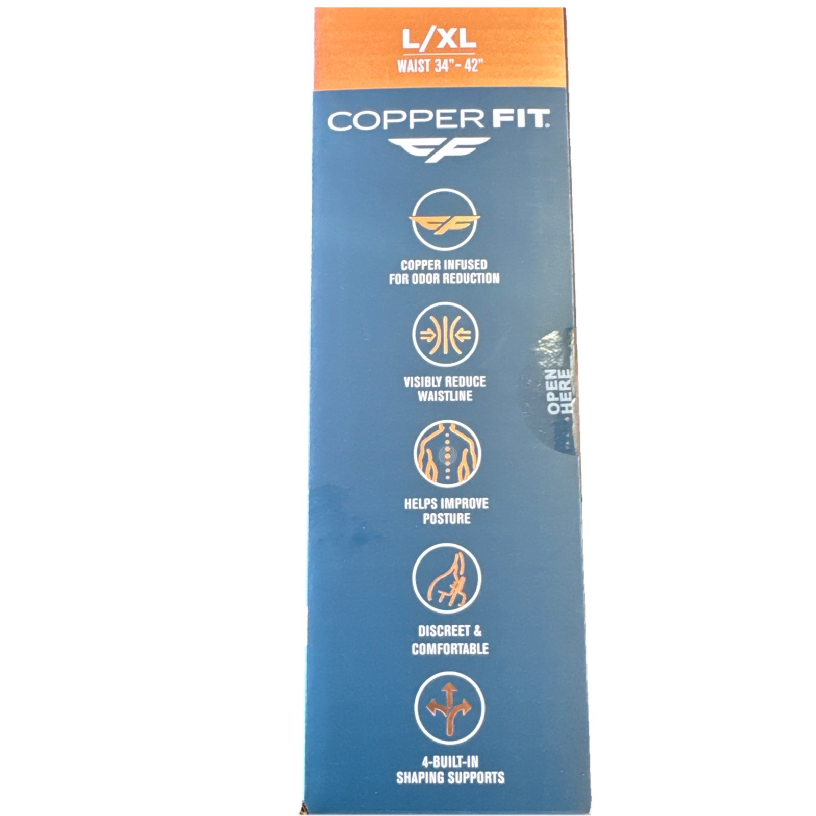 Copper Fit Core Shaper Beige L/XL (34″-42″) – 1 Pack – New