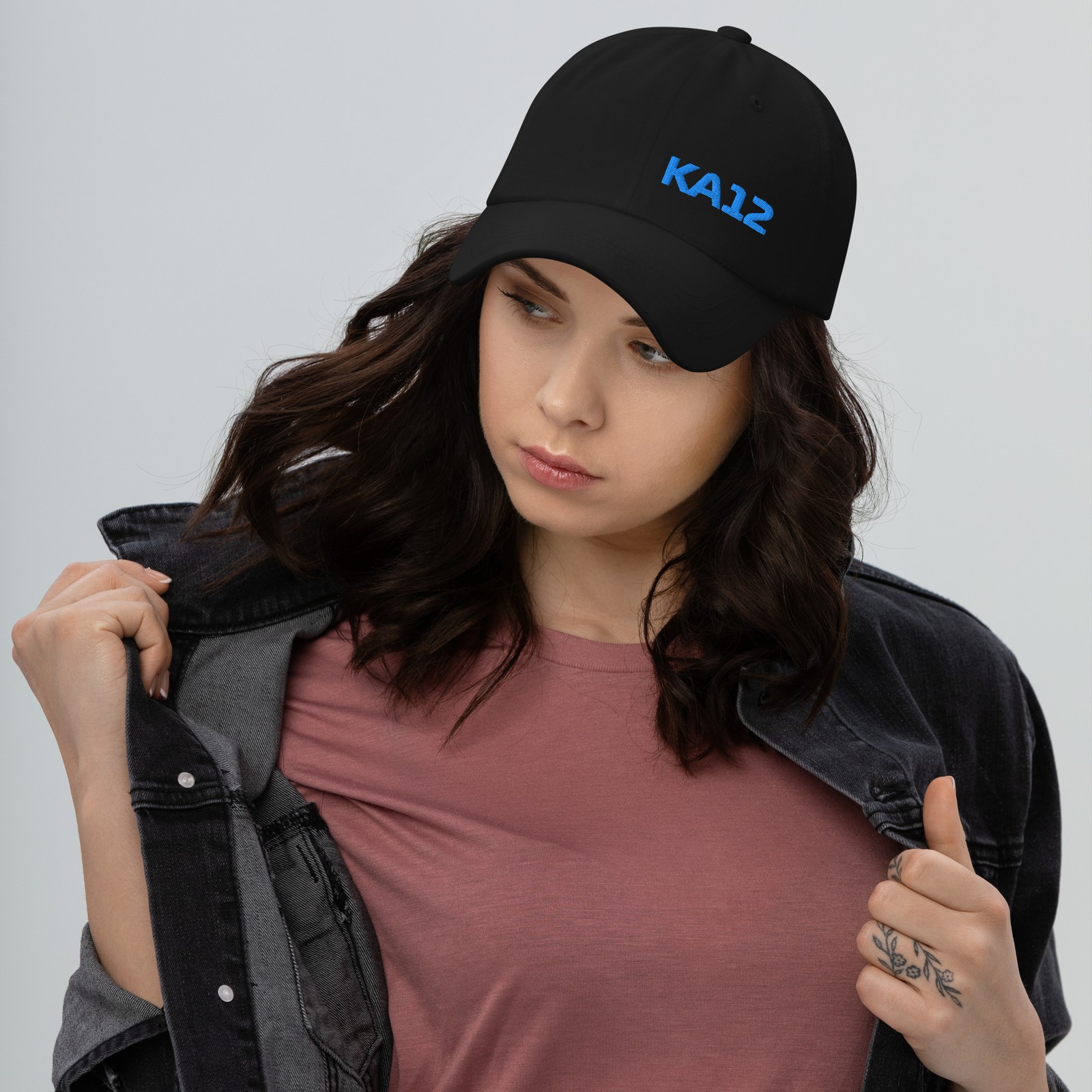 Kimi Antonelli KA12 Initials Mercedes Embroidered Dad hat