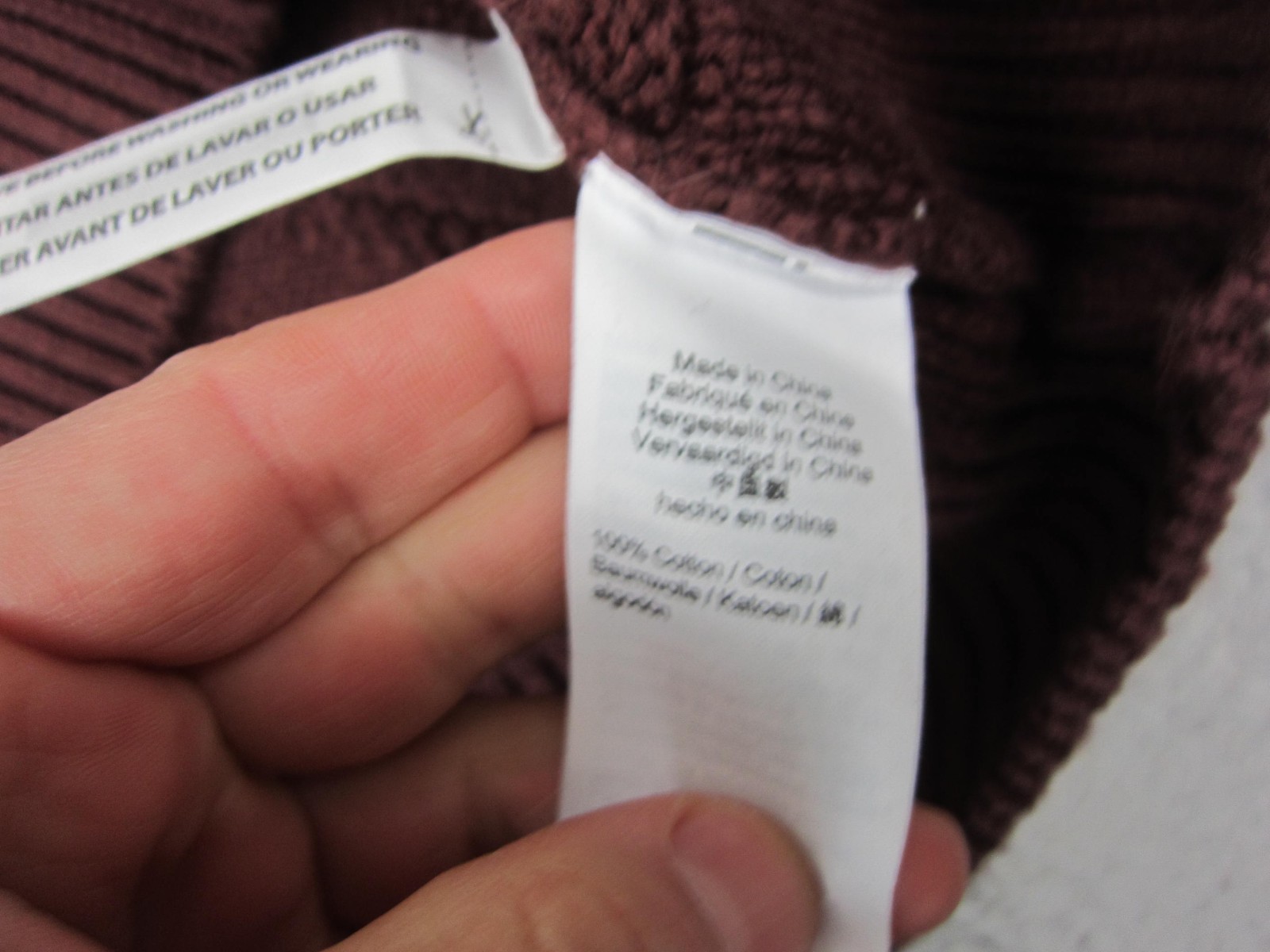 J.Crew Sweater Adult Medium Red Combination Guernsey Stitch Knit Cotton Mens