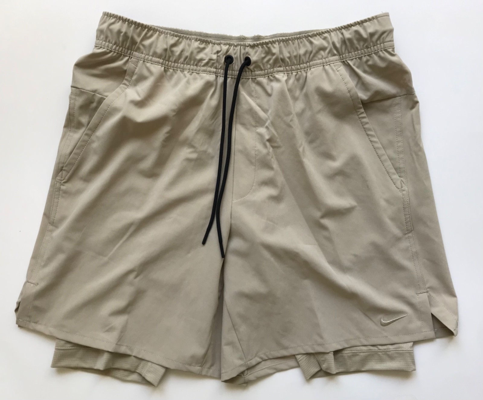 Nike Men’s Unlimited Lined Training Shorts DV9334 251 Desert Khaki Size XL Dusty