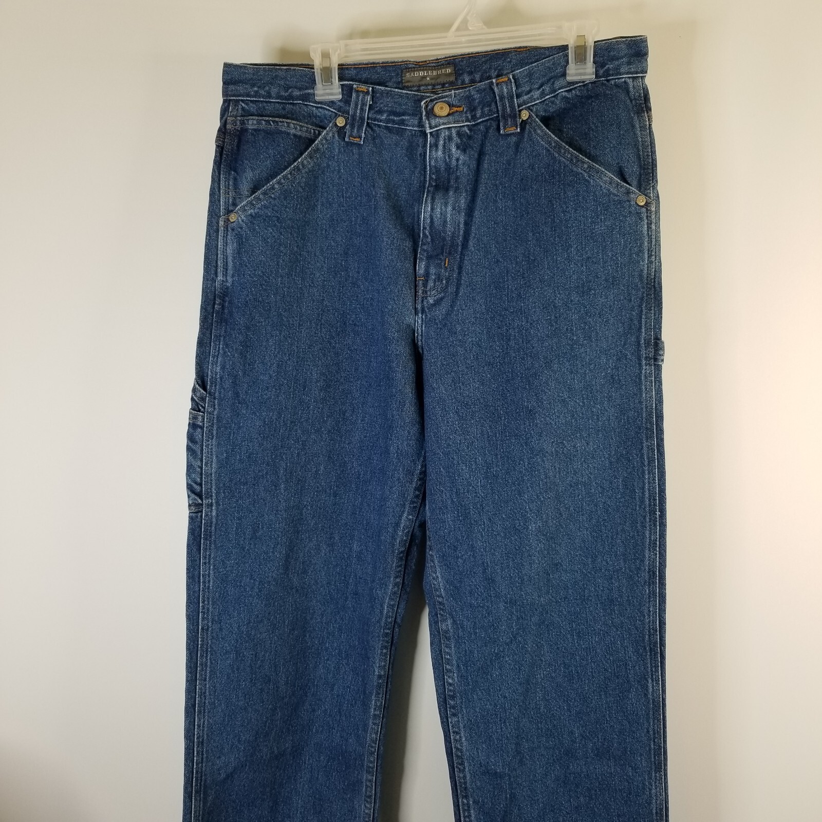 Saddlebred Straight Leg Carpenter’s Jeans Men’s W32x32 Blue Medium Wash Denim