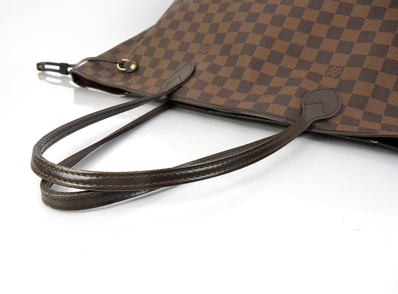 Authentic LOUIS VUITTON Neverfull GM Damie Ebene Tote Bag Purse #63931