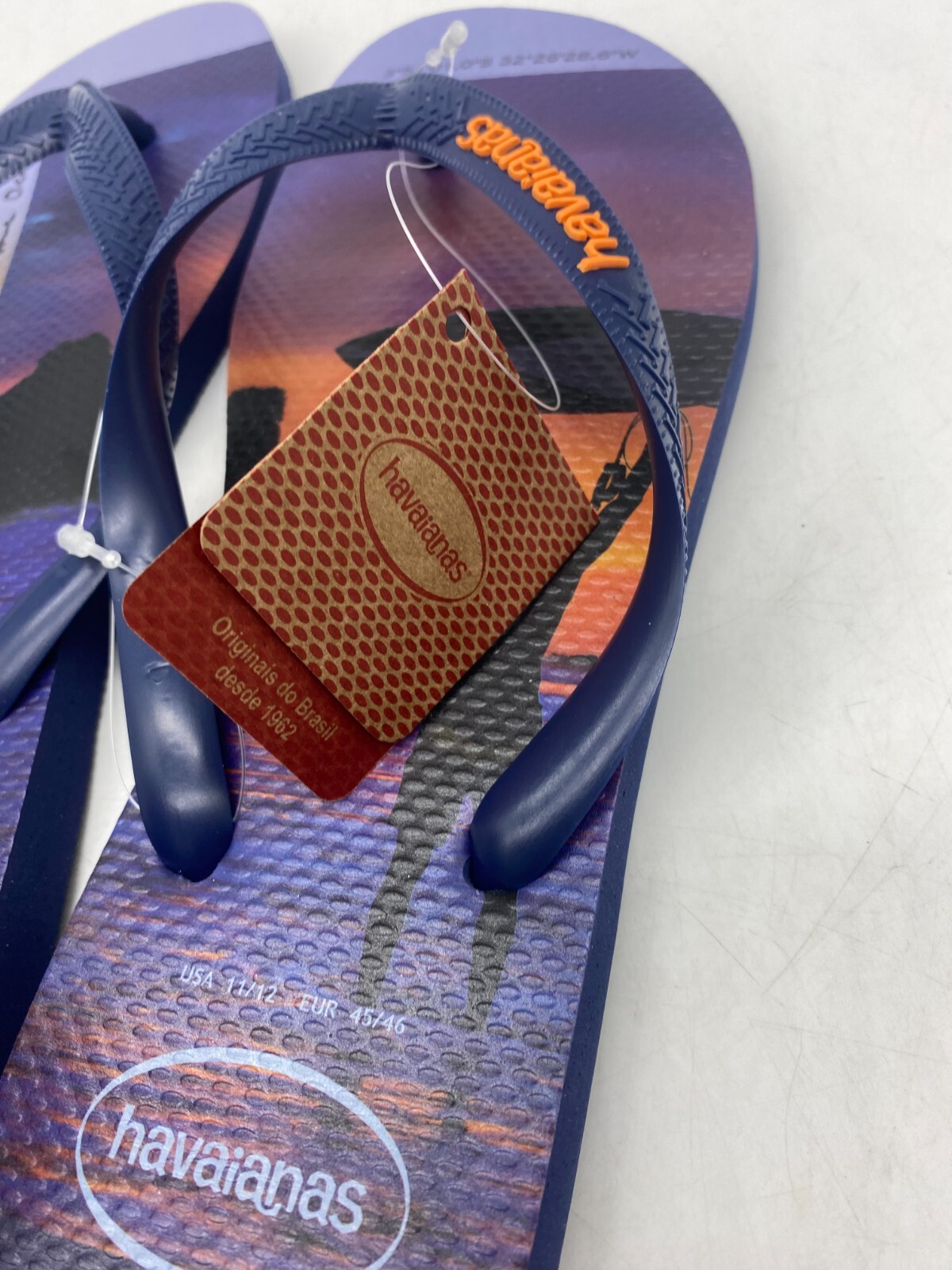 Havaianas Hype Navy Blue Flip Flops Men’s Size 11/12