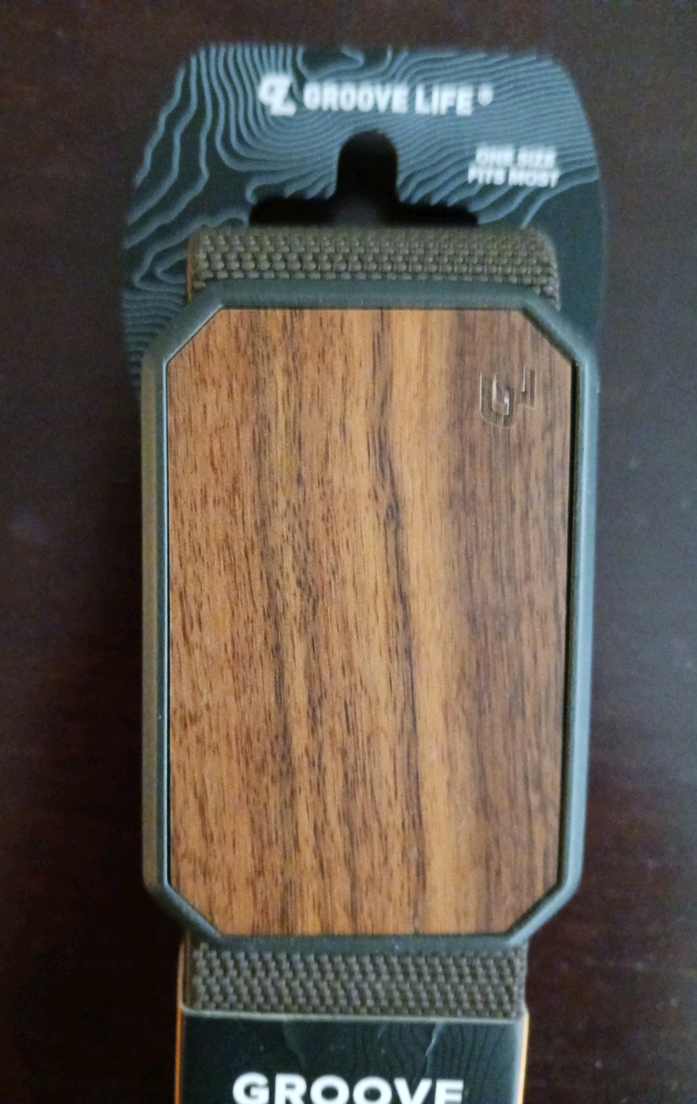 Groove Life Belt Brown Walnut Adj Fit Magnetic Belt Brand New