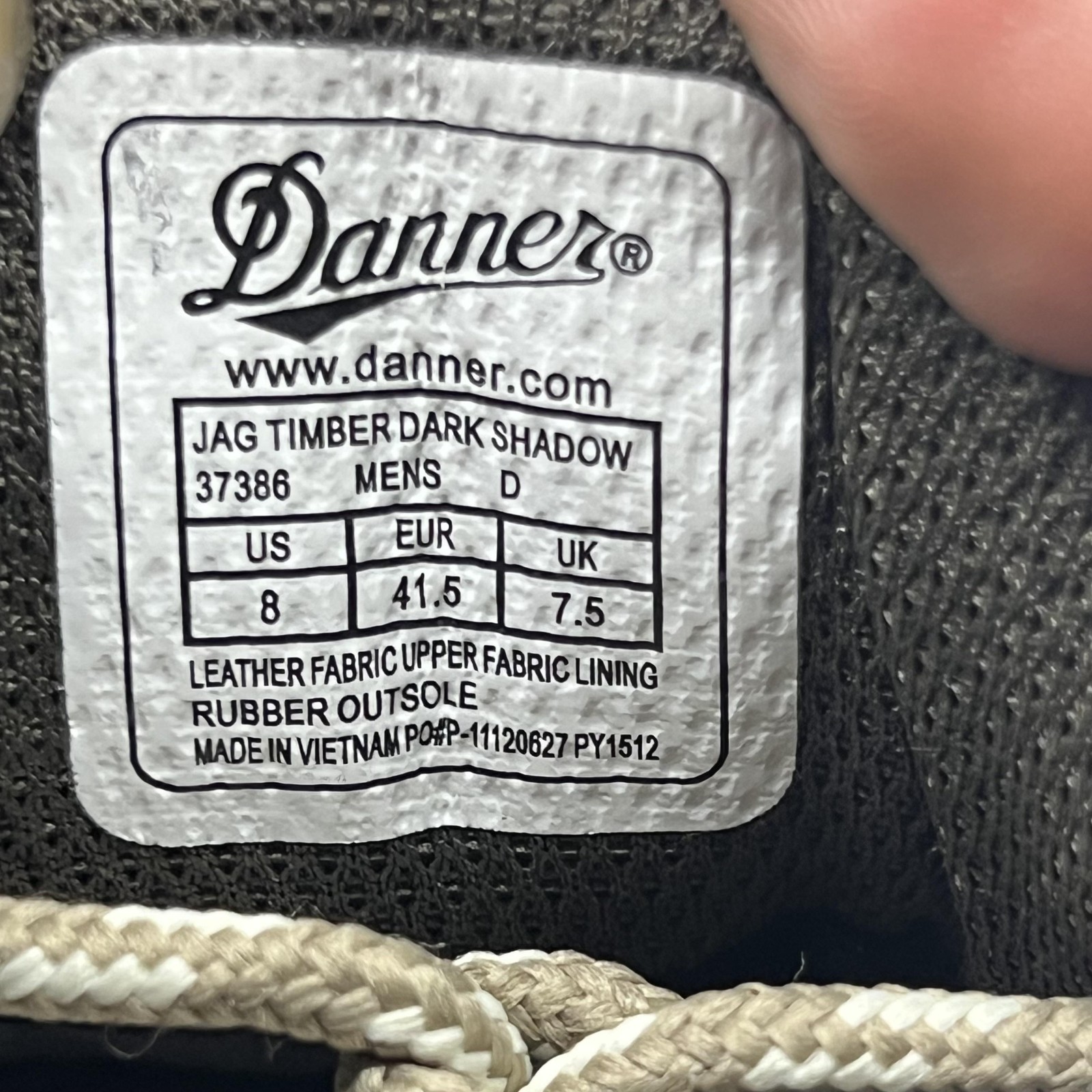 Danner Jag Timber Dark Shadow Boots Men Size 8 US Gray Suede Ankle Hiking Shoes