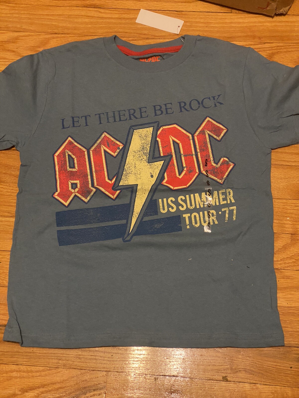 AC/DC Let There Be Rock Kids T Shirt Licensed Rock N Roll Music Band Youth Small