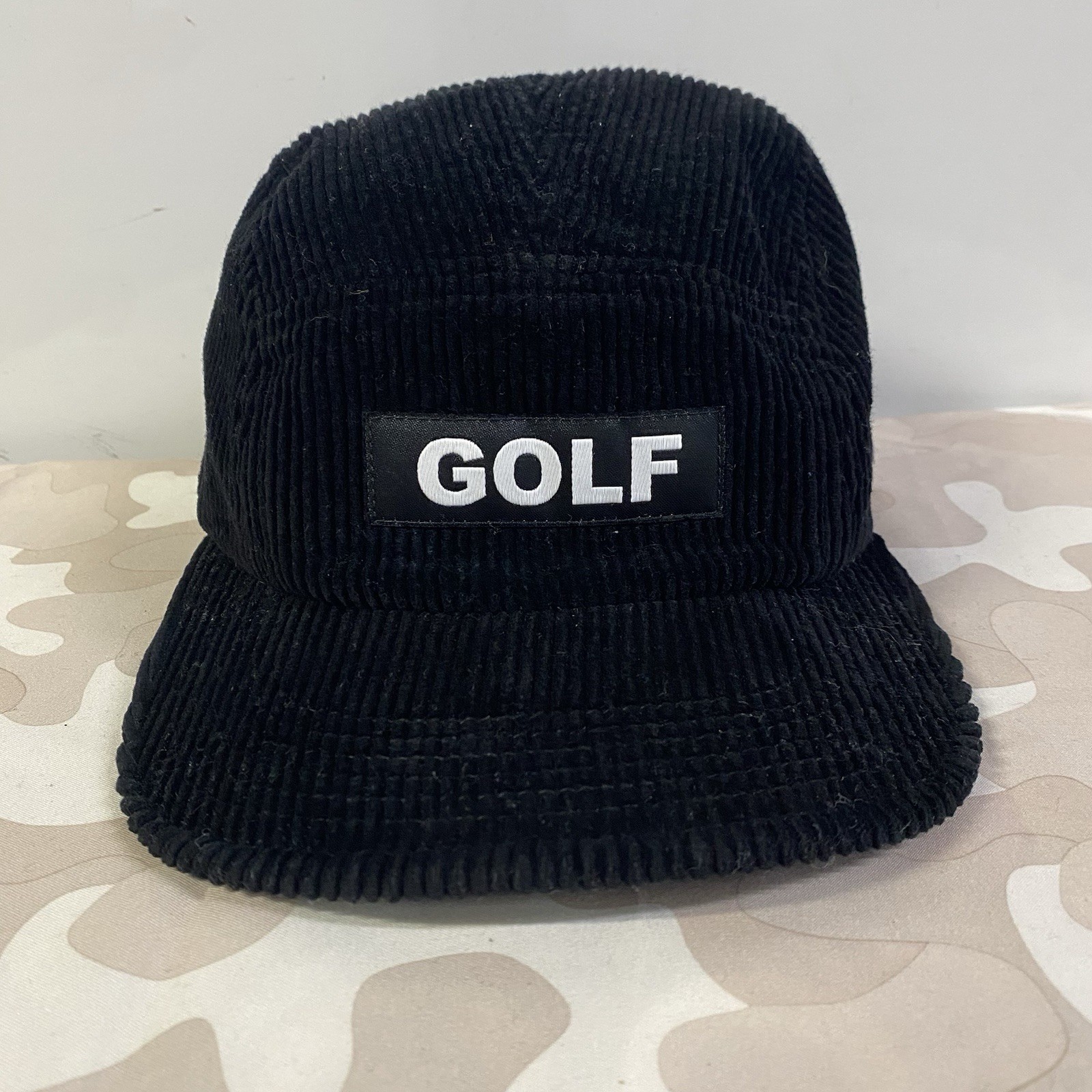 Golf Wang Hat Cap Black GOLF Corduroy 5 Panel Strapback Tyler the Creator