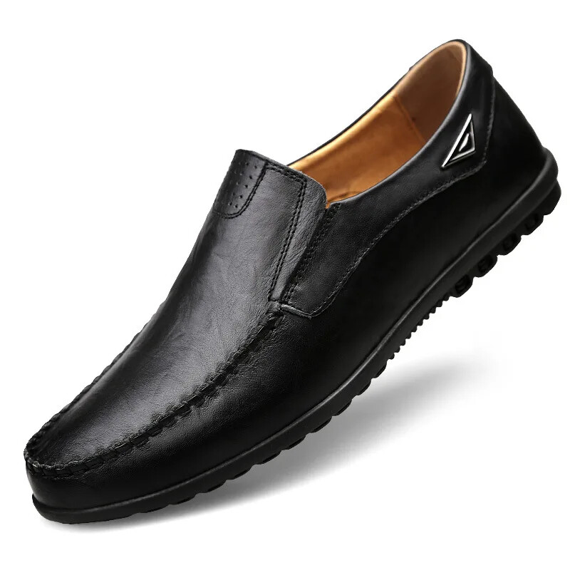 Men’s Loafers Moccasins Shoes Genuine Leather Casual Breathable Driving Shoes