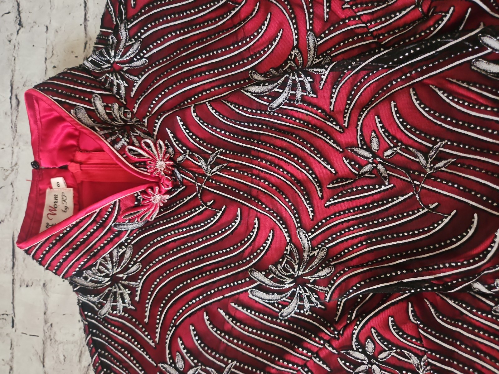 Vintage Women’s Size 8 Red Print Oriental Style Tank Blouse Top