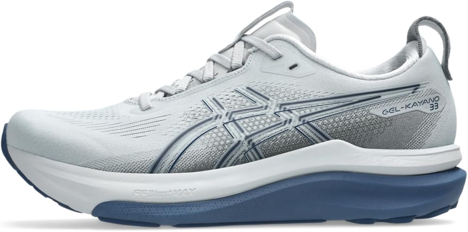 ASICS, Men’s, Gel-Kayano 33, Piedmont Grey/Midnight, 9, Wide – Piedmont Grey/Mid
