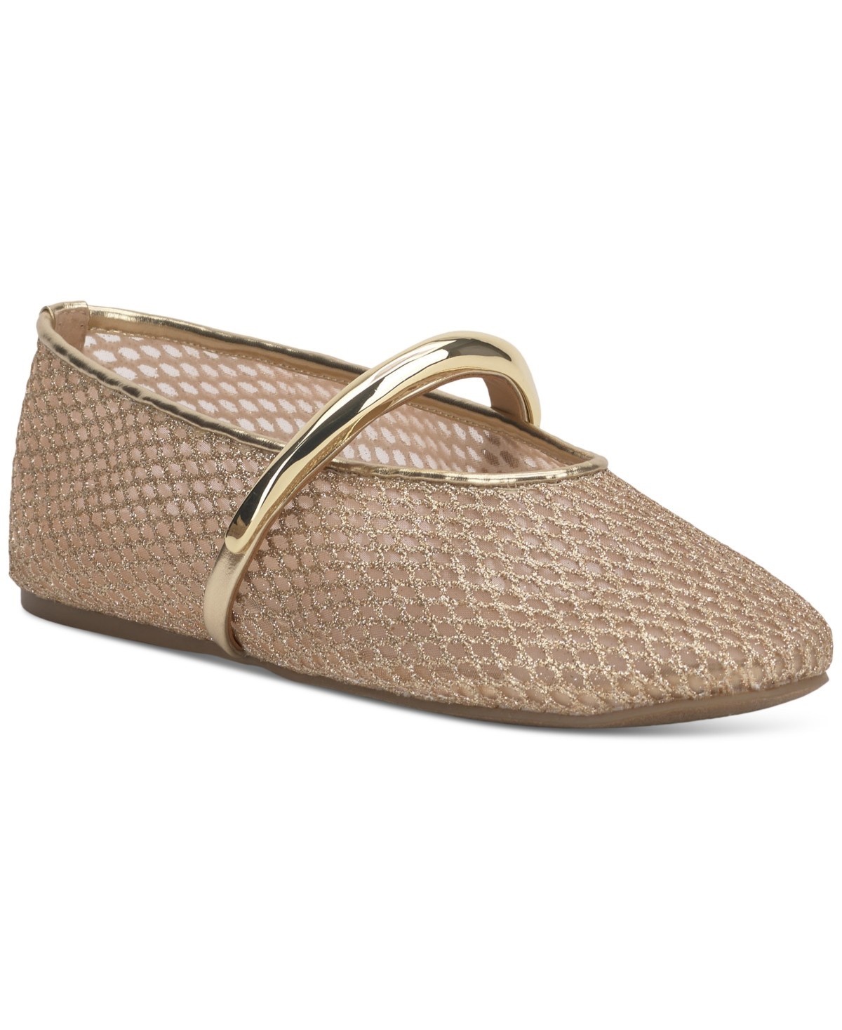 I.n.c. International Concepts Women’s Rahmi Mary Jane Flats Golden Mesh