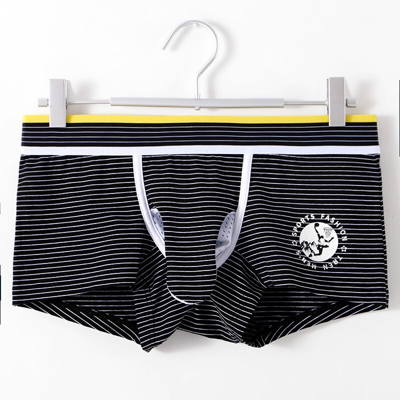 Men’s Underwear Mesh Breathable U Pouch Cotton Panties Elephant Nose Boxer Trunk