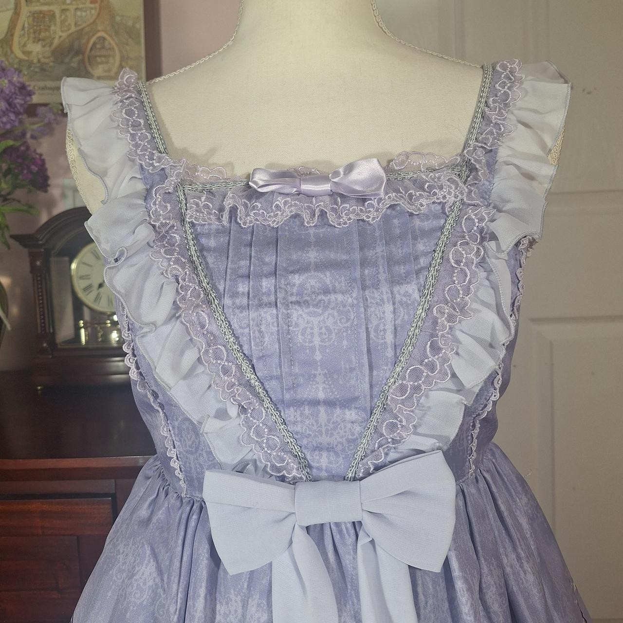 🎀 Angelic Pretty Fairytale Carriage Lilac JSK & Matching Tights Set 🏰 Sweet…