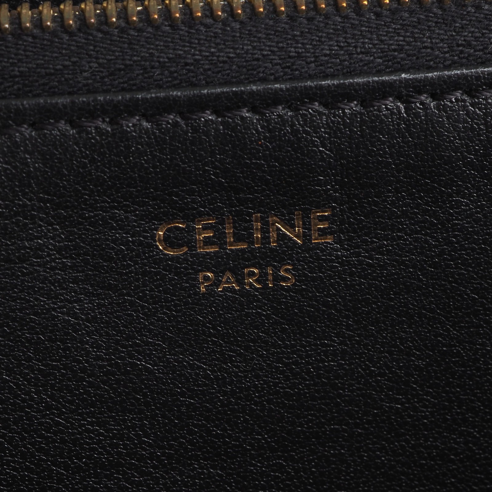 CELINE wallet C-charm stepped zippy long wallet leather purse OP: €750