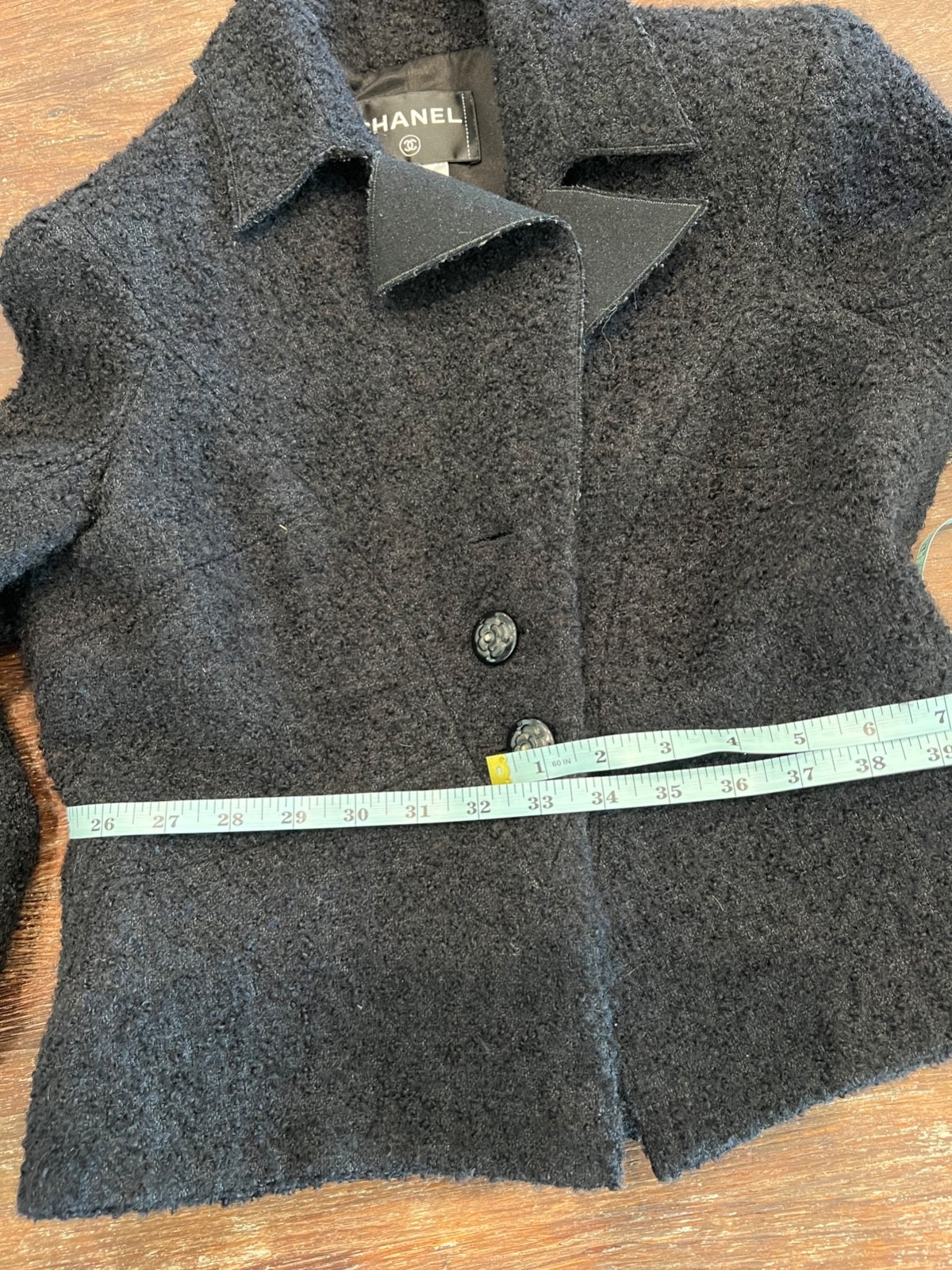 Authentic Chanel Little Black Jacket P36756W04386 Jacket #241-004-024-6623