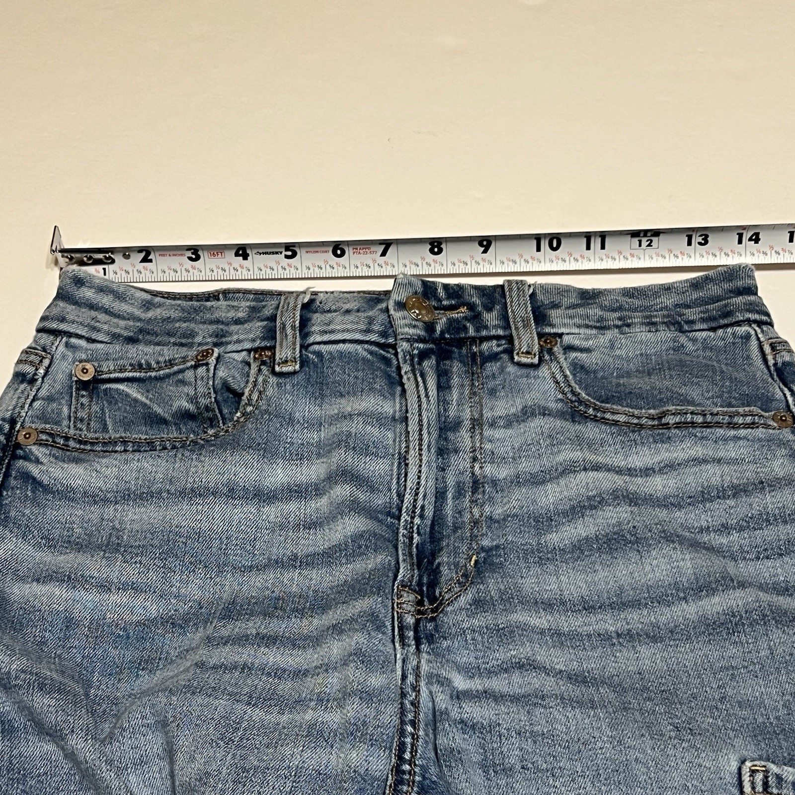 American Eagle Curvy Super High Rise Baggy Wide Leg Women’s 6 Reg (28×30) Cargo