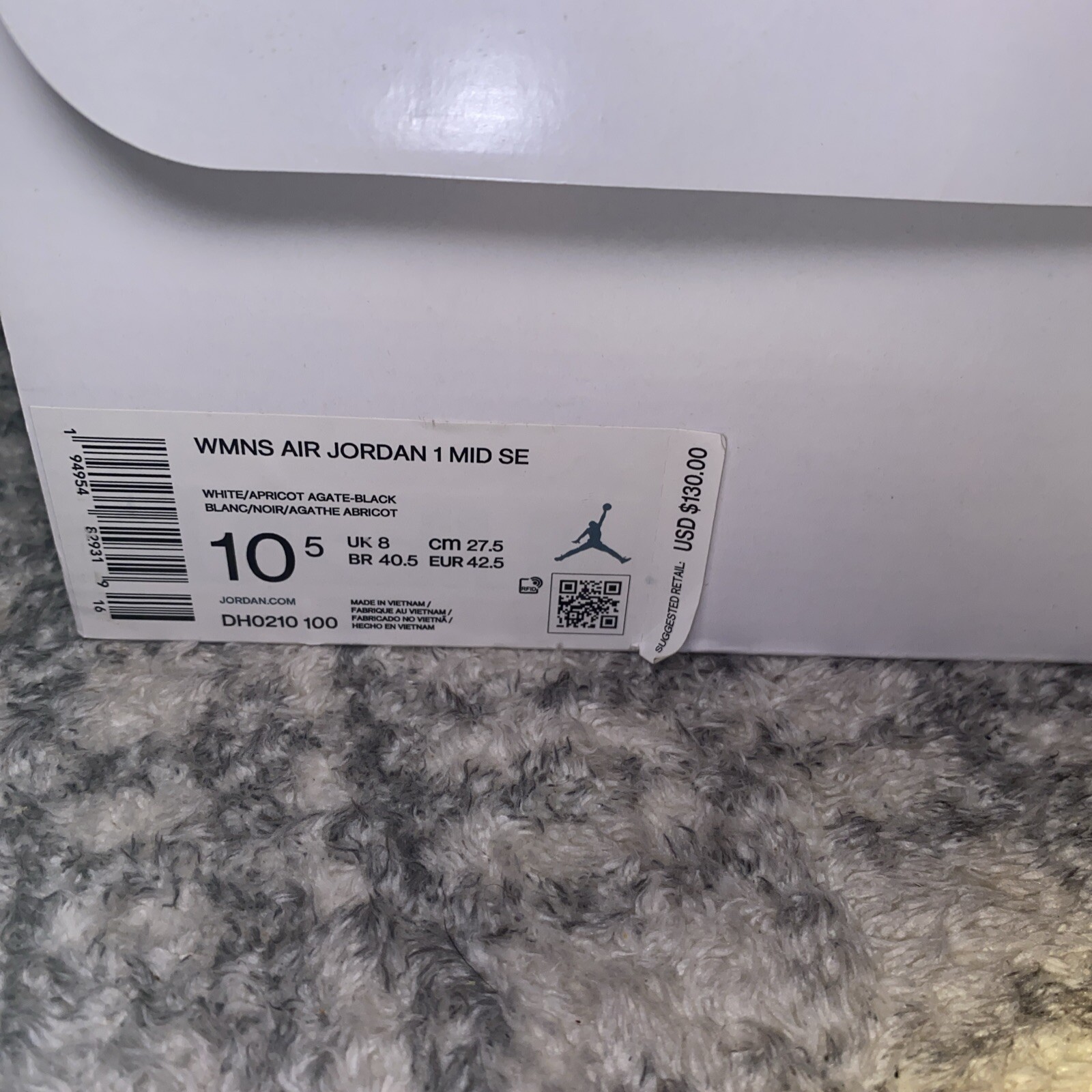 Air Jordan 1 SE Mid Peach Mocha W