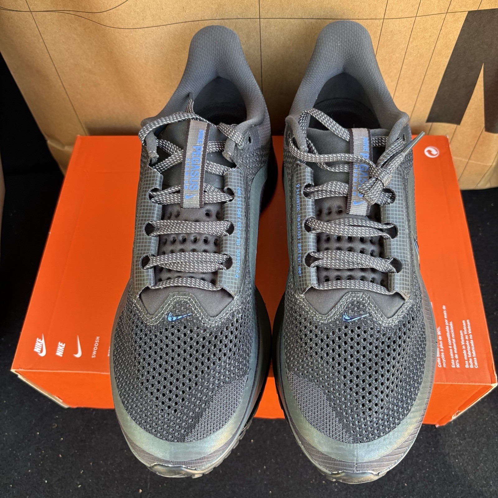 NEW Nike Pegasus Premium Black Anthracite Game Royal NBY HQ2592-015 Men Size 11