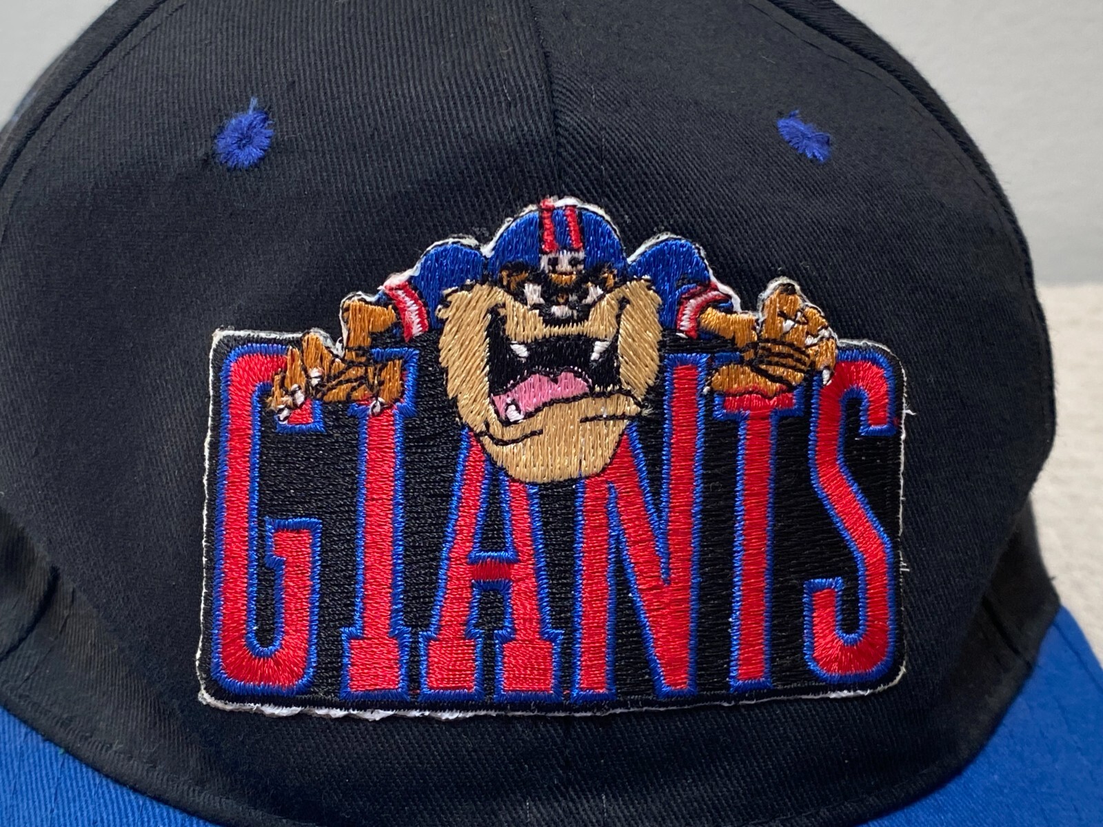 Vintage New York Giants Tasmanian Devil Snapback Hat 1992 Fresh Caps