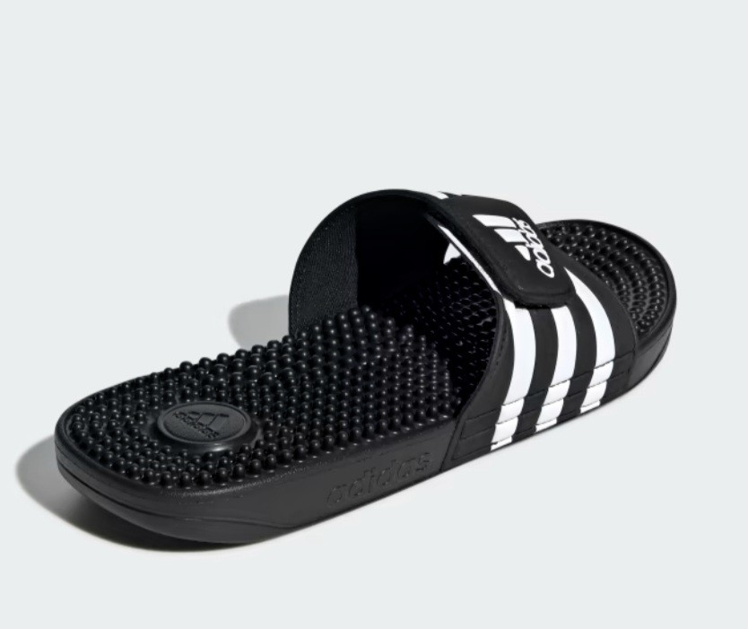 Size 11 – Men’s adidas Adissage Slide Sandals- Black/White/Black F35580